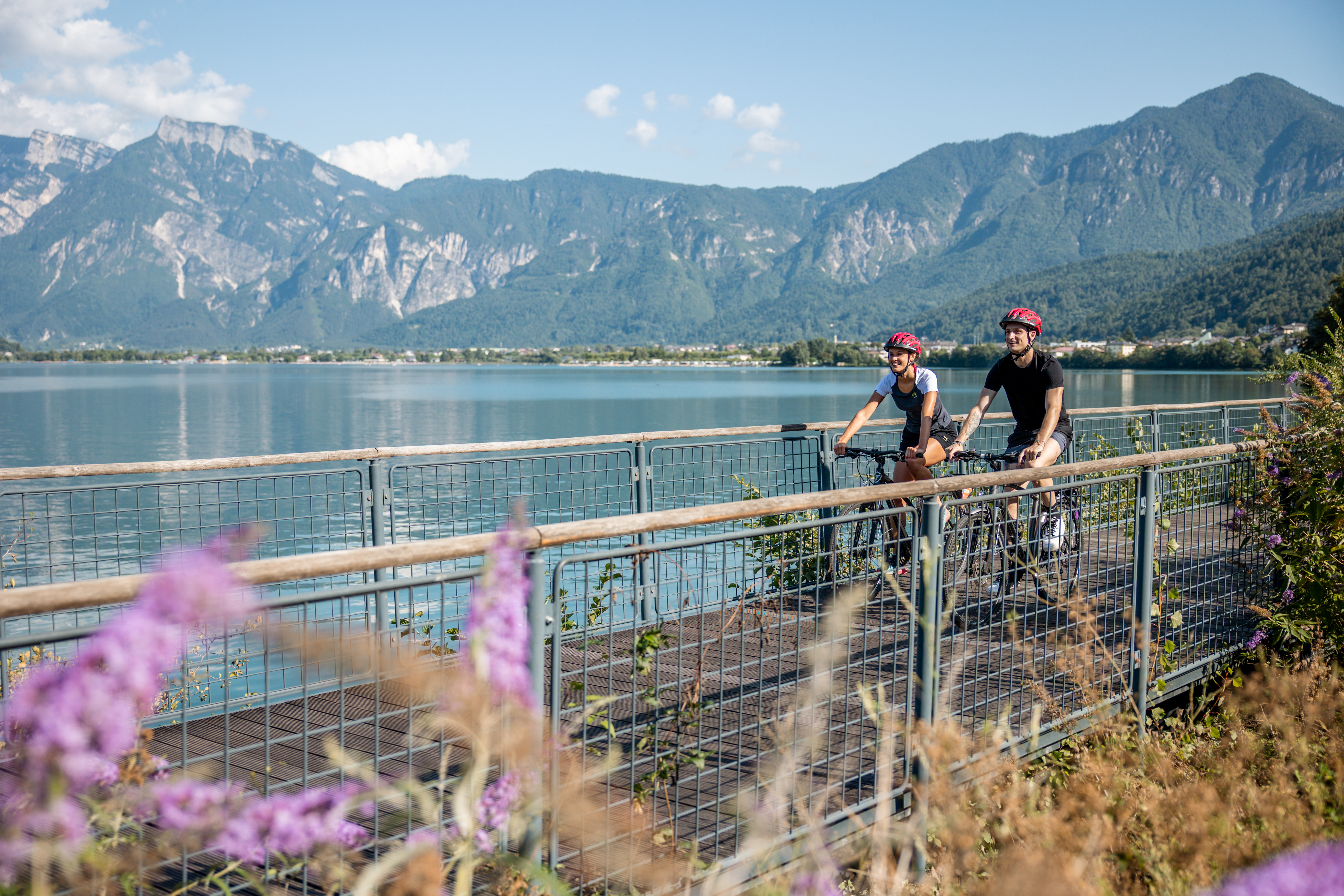 Percorso e-bike intorno ai laghi di Levico e Caldonazzo in Valsugana, Trentino