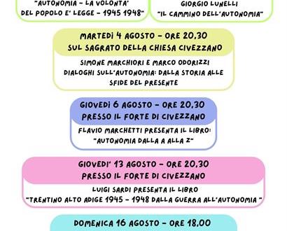 Tentoonstelling over autonomie in het fort van Civezzano
